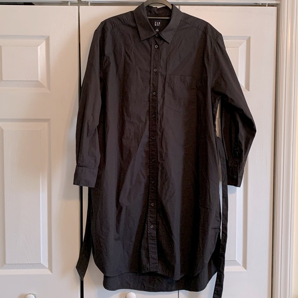 Gap, button down shirt dress with pockets, size medium - Picture 10 of 15
